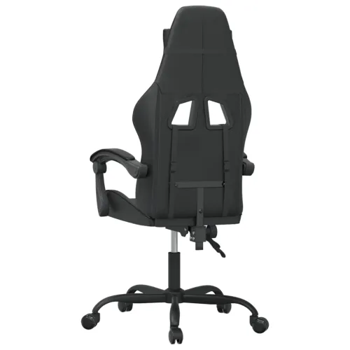 Okretna Gaming stolica crna od umjetne kože - Crna Bez naslona za noge Cijena