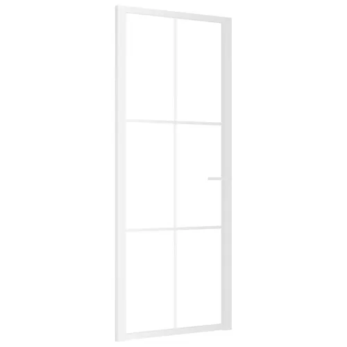 Unutarnja vrata 83 x 201,5 cm Bijela od ESG stakla i aluminija - Bijela i prozirna 83 x 201,5 cm Rešetke 3 x 2 Cijena