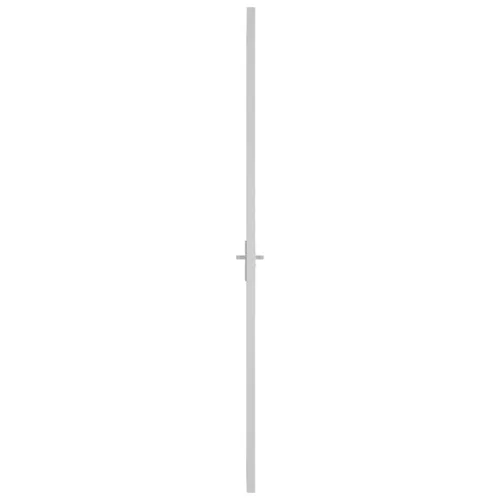 Unutarnja vrata 102,5x201,5 cm Bijela od mat stakla i aluminija - Bijela i mutna 102,5 x 201,5 cm 2 vodoravne šipke Cijena