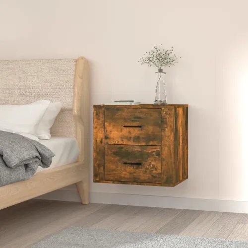 Zidni noćni ormarić boja dimljenog hrasta 50x36x47 cm - Dimljeni hrast 1 1 Cijena