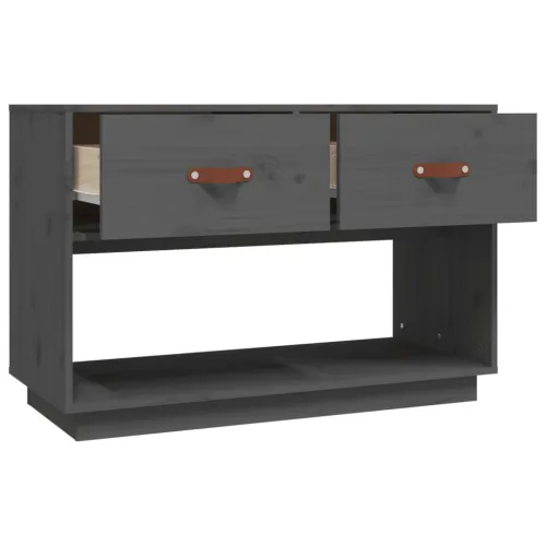 TV ormarić sivi 90x40x60 cm od masivne borovine - Siva 1 Cijena