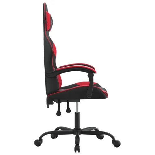 Gaming stolica crno-crvena od umjetne kože - Crna i crvena Bez naslona za noge Cijena