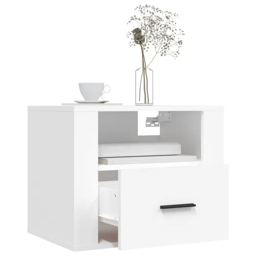 Zidni noćni ormarići 2 kom bijeli 50 x 36 x 40 cm - Bijela 2 Cijena