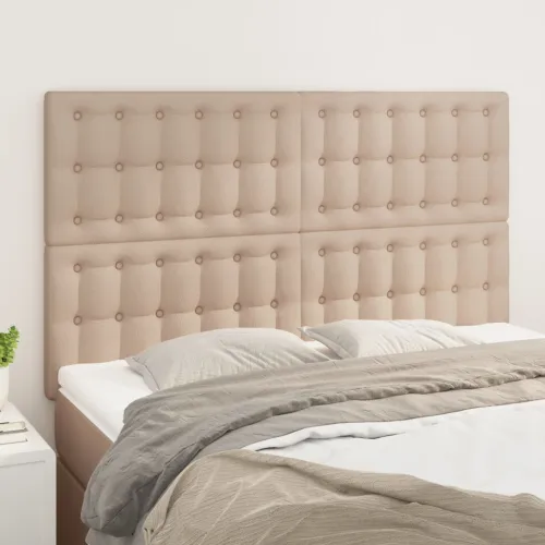 Uzglavlje Cappuccino 144x5x118/128 cm Umjetna koža - Boja cappuccina 144 cm Visoko Cijena