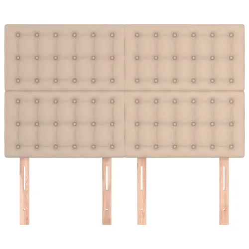 Uzglavlje Cappuccino 144x5x118/128 cm Umjetna koža - Boja cappuccina 144 cm Visoko Cijena