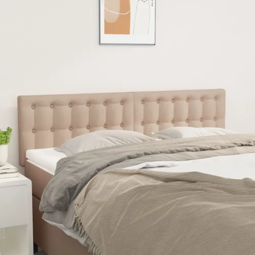 Uzglavlja cappuccina 144x5x78/88 cm od umjetne kože - Boja cappuccina 144 cm Nisko Cijena