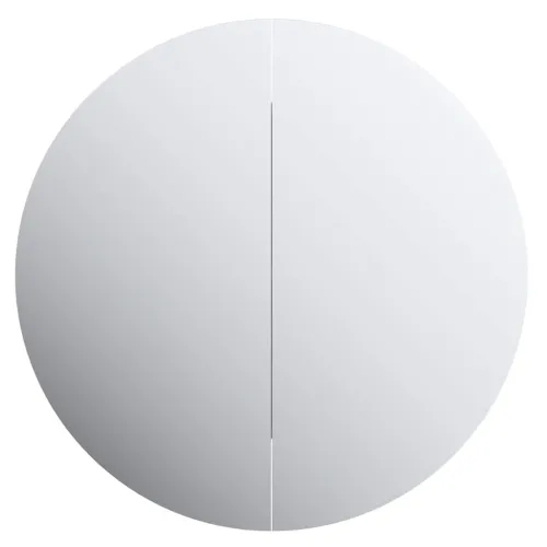 Kupaonski ormarić s okruglim ogledalom LED bijeli 40x40x17,5 cm - Bijela 40 x 40 x 17.5 cm Cijena