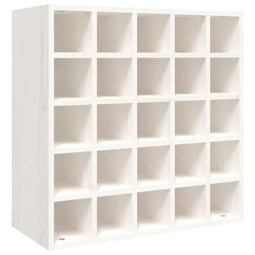 Vinski ormarić bijeli 56x25x56 cm masivno drvo bor - Bijela 1 s 25 rupa 1 Cijena