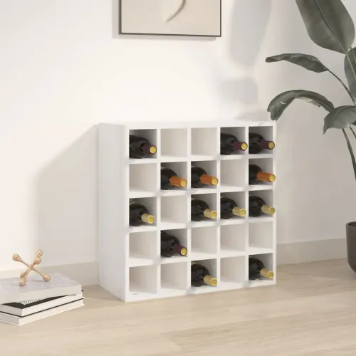 Vinski ormarić bijeli 56x25x56 cm masivno drvo bor - Bijela 1 s 25 rupa 1 Cijena