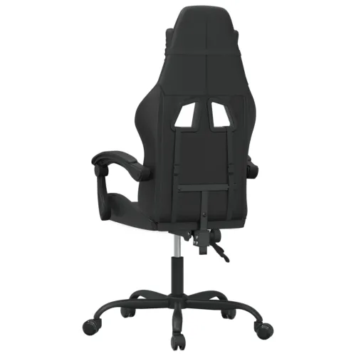 Gaming stolica od umjetne kože crna - Crna Bez naslona za noge Cijena