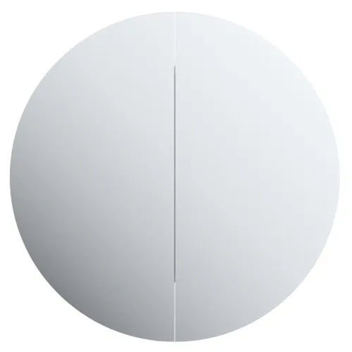 Kupaonski ormarić s okruglim ogledalom LED crni 40x40x17,5 cm - Crna 40 x 40 x 17.5 cm Cijena