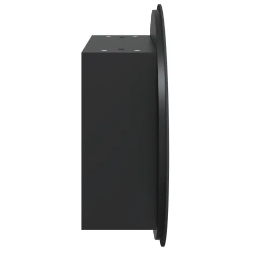 Kupaonski ormarić s okruglim ogledalom LED crni 47x47x17,5 cm - Crna 47 x 47 x 17.5 cm Cijena