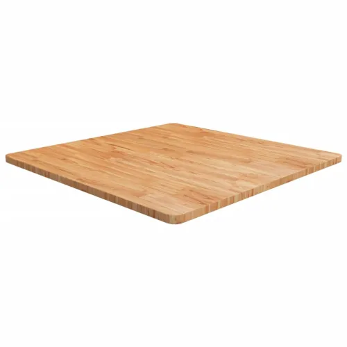 Četvrtasta stolna ploča smeđa 90x90x2,5 cm tretirana hrastovina - Svjetlosmeđa 90 x 90 x 2.5 cm Cijena