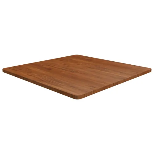 Četvrtasta stolna ploča smeđa 90x90x2,5 cm tretirana hrastovina - Tamno smeđa 90 x 90 x 2.5 cm Cijena
