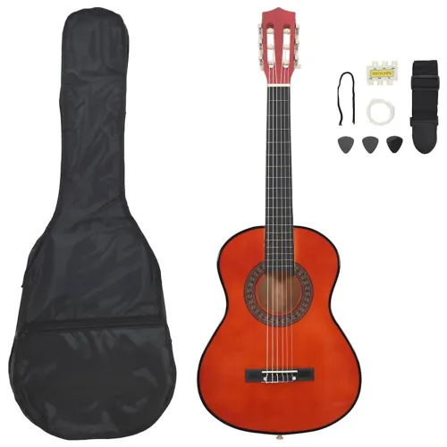 8-dijelni set klasične gitare za početnike 1/2 34 ” - Tamno smeđa 1/2 34” Tamno smeđa 1/2 34 Cijena