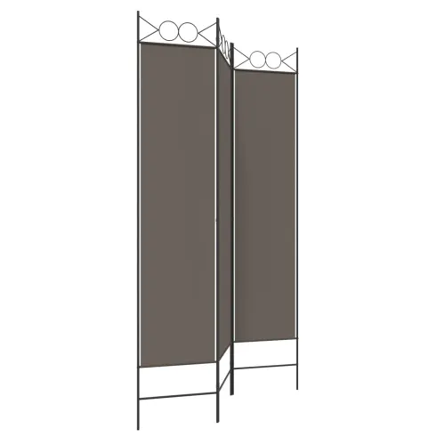 Paravan - Sobna pregrada s 3 panela antracit 120 x 200 cm od tkanine - Antracit 120 x 200 cm Cijena