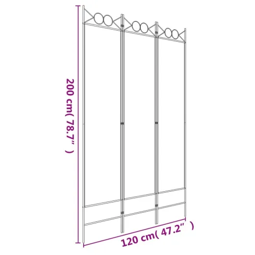 Paravan - Sobna pregrada s 3 panela antracit 120 x 200 cm od tkanine - Antracit 120 x 200 cm Cijena
