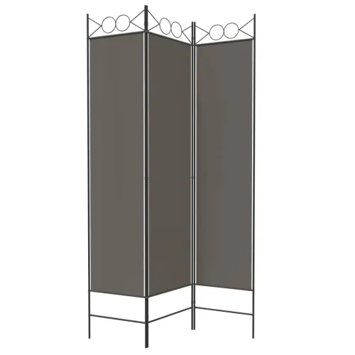 Paravan - Sobna pregrada s 3 panela antracit 120 x 200 cm od tkanine - Antracit 120 x 200 cm Cijena
