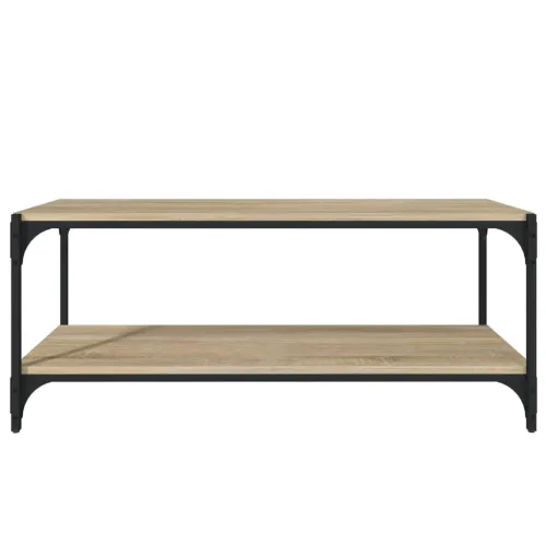TV ormarić boja hrasta 100x33x41 cm konstruirano drvo i čelik - sonoma hrast 1 100 cm Sonoma hrast Cijena