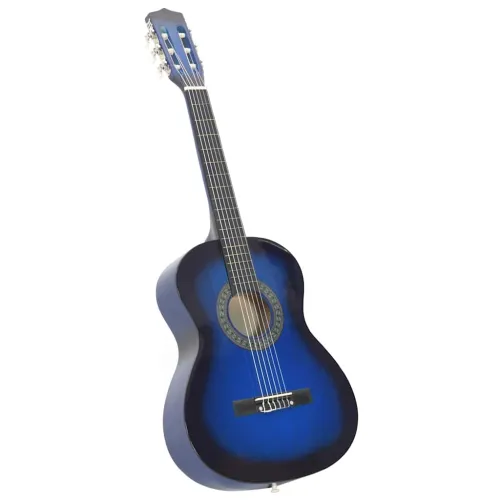 8-dijelni set klasične gitare za početnike plavi 3/4 36 - Plava 3/4 36 Cijena