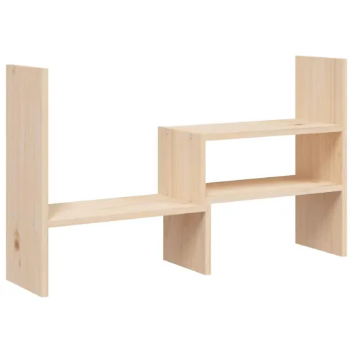 Stalak za monitor (39 - 72) x 17 x 43 cm od masivne borovine - Prirodna Prirodna Cijena