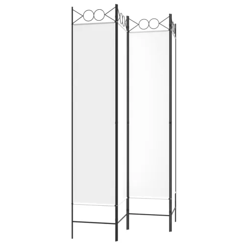 Paravan - Sobna pregrada s 4 panela bijela 160 x 200 cm od tkanine - Bijela 160 x 200 cm Cijena