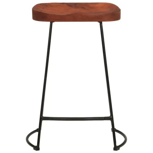 Barski stolci Gavin 2 kom 45 x 40 x 63 od masivnog drva manga - Smeđa 45 x 40 x 62 cm masivno drvo manga Cijena