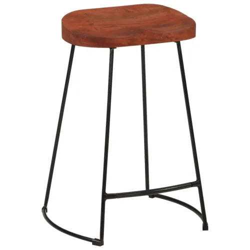 Barski stolci Gavin 2 kom 45 x 40 x 63 od masivnog drva manga - Smeđa 45 x 40 x 62 cm masivno drvo manga Cijena