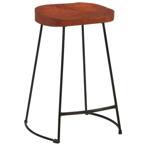 Barski stolci Gavin 2 kom 45 x 40 x 63 od masivnog drva manga - Smeđa 45 x 40 x 62 cm masivno drvo manga Cijena
