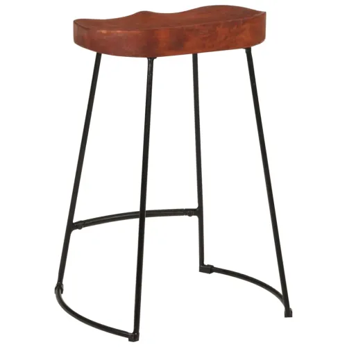 Barski stolci Gavin 2 kom 45 x 40 x 63 od masivnog drva manga - Smeđa 45 x 40 x 62 cm masivno drvo manga Cijena