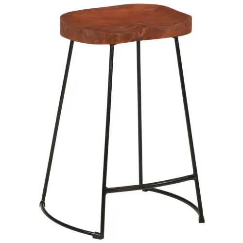 Barski stolci Gavin 2 kom 45 x 40 x 63 od masivnog drva manga - Smeđa 45 x 40 x 62 cm masivno drvo manga Cijena