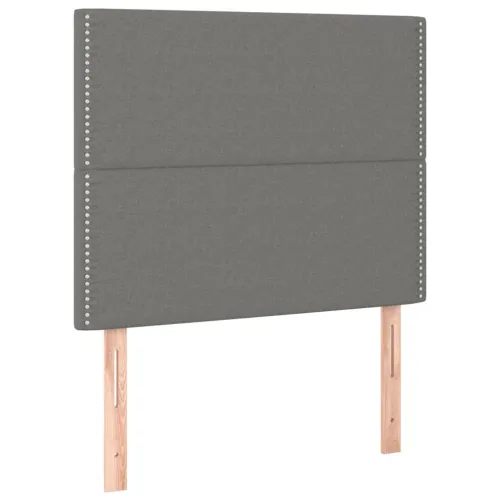 Uzglavlje tamno sivo 100x5x118/128 cm tkanina - Tamno siva 100 cm Visoko Cijena