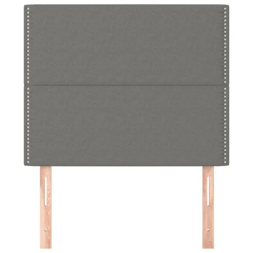 Uzglavlje tamno sivo 100x5x118/128 cm tkanina - Tamno siva 100 cm Visoko Cijena