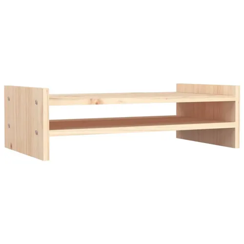 Stalak za monitor 50 x 27 x 15 cm od masivne borovine - Prirodna 50 x 27 x 15 cm Prirodna 50 x 27 x 15 cm Cijena