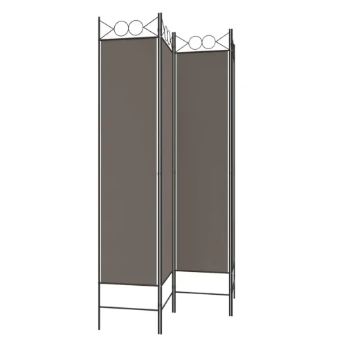 Paravan - Sobna pregrada s 4 panela antracit 160 x 200 cm od tkanine - Antracit 160 x 200 cm Cijena