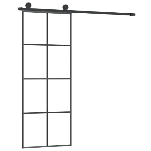 Klizna vrata s priborom 76 x 205 cm od ESG stakla i aluminija - 76 x 205 cm Mreže 4 x 2 Cijena