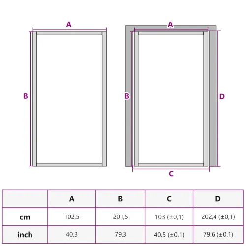 Unutarnja vrata 102,5x201,5 cm bijela od ESG stakla i aluminija - Bijela i prozirna 102,5 x 201,5 cm Rešetke 3 x 2 Cijena