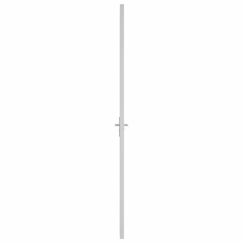 Unutarnja vrata 102,5x201,5 cm bijela od ESG stakla i aluminija - Bijela i prozirna 102,5 x 201,5 cm 2 vodoravne šipke Cijena