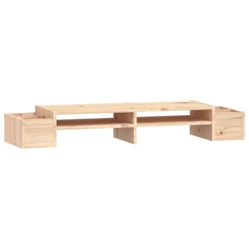 Stalak za monitor 100 x 27,5 x 15 cm od masivne borovine - Prirodna 100 x 27.5 x 15 cm Prirodna 100 x 27.5 x 15 cm Cijena