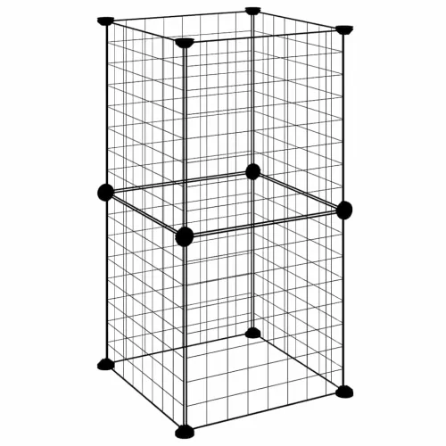 Kavez za kućne ljubimce s 8 panela crni 35 x 35 x 70 cm čelični - 4.3 x 4.3 cm 8 panela bez vrata 4,3 x 4,3 cm 8 panela bez vrat Cijena