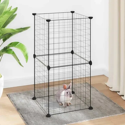 Kavez za kućne ljubimce s 8 panela crni 35 x 35 x 70 cm čelični - 4.3 x 4.3 cm 8 panela bez vrata 4,3 x 4,3 cm 8 panela bez vrat Cijena