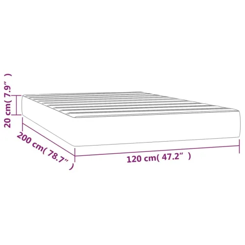 Madrac s oprugama srednje tvrdoće tamnozeleni 120x200x20 cm baršunasti - Tamnozelena 120 x 200 cm Cijena