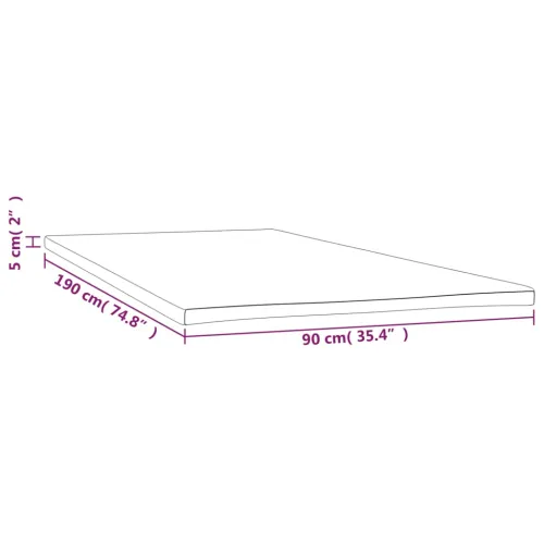 Nadmadrac 90x190x5 cm - 90 x 190 cm Cijena