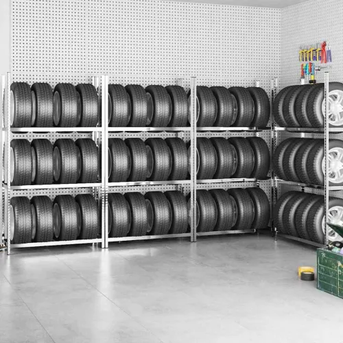 Stalci za gume s 3 razine 4 kom srebrni 110x40x200 cm čelični - 110 x 40 x 200 cm 1 4 110 x 40 x 200 cm Cijena