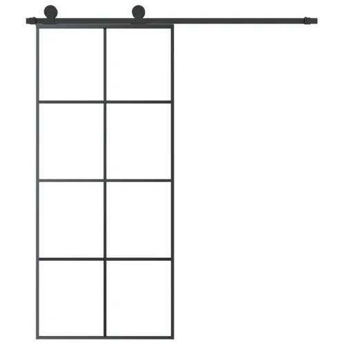 Klizna vrata s priborom 90 x 205 cm od ESG stakla i aluminija - 90 x 205 cm Mreže 4 x 2 Cijena