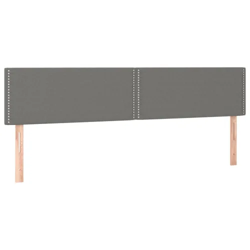 Uzglavlja tamnosiva 200x5x78/88 cm od tkanine - Tamno siva 200 cm Nisko Cijena