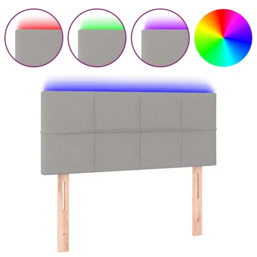 LED uzglavlje svjetlosivo 90x5x78/88 cm od tkanine - Svjetlosiva 90 x 5 x 78/88 cm Cijena