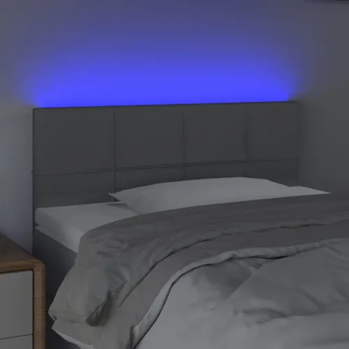 LED uzglavlje svjetlosivo 90x5x78/88 cm od tkanine - Svjetlosiva 90 x 5 x 78/88 cm Cijena