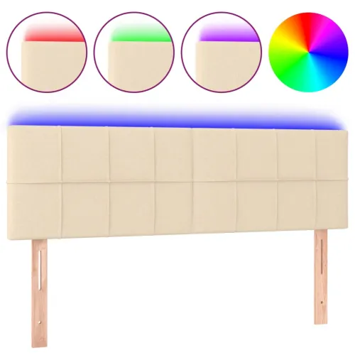 LED uzglavlje krem 144x5x78/88 cm od tkanine - Krema 144 x 5 x 78/88 cm Cijena