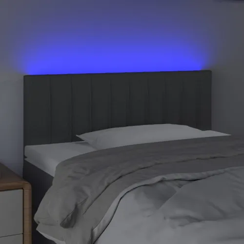 LED uzglavlje tamnosivo 100x5x78/88 cm od tkanine - Tamno siva 100 x 5 x 78/88 cm Cijena